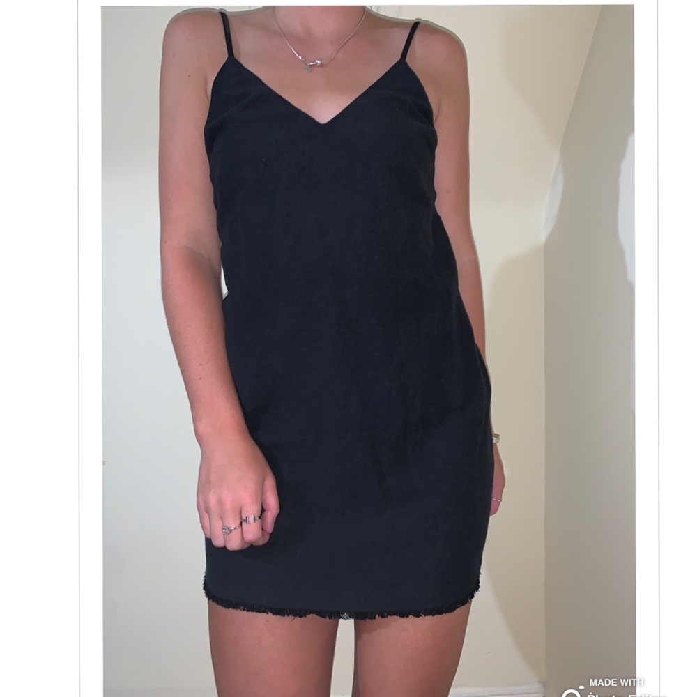 Black mini dress